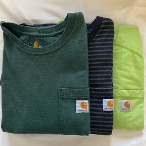 CARHARTT Men’s Three (3 pcs.) Short Sleeves Pocket T Shirts Size 2XL